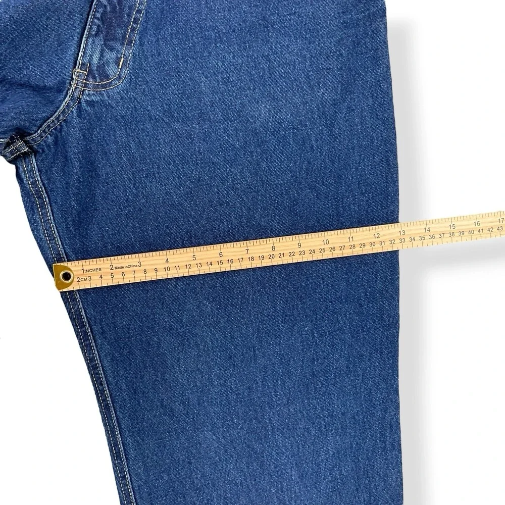 Bugle Boy Jeans Men 34x32 Blue Wide Leg Loose‎ Fit 765 Deadstock VTG 90s NWT
